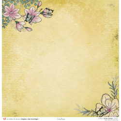 Set papiers Bonheur Partagé - 6 papiers 30,5x31,5 cm + 6 papiers 12x30,5cm