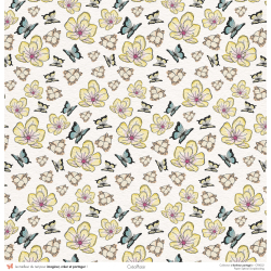 copy of  copy of Set WoodyWoodFlowers - 6 papiers 30,5x31,5 cm + 6 papiers 12x30,5cm