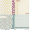 Set papiers Bonheur Partagé - 6 papiers 30,5x31,5 cm + 6 papiers 12x30,5cm