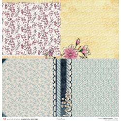 copy of  copy of Set WoodyWoodFlowers - 6 papiers 30,5x31,5 cm + 6 papiers 12x30,5cm