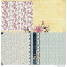 Set papiers Bonheur Partagé - 6 papiers 30,5x31,5 cm + 6 papiers 12x30,5cm