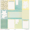 Set papiers Bonheur Partagé - 6 papiers 30,5x31,5 cm + 6 papiers 12x30,5cm