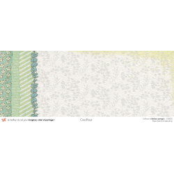 Set papiers Bonheur Partagé - 6 papiers 30,5x31,5 cm + 6 papiers 12x30,5cm