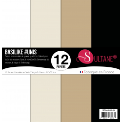 Set de 12 papiers Sultane Authentik Unis