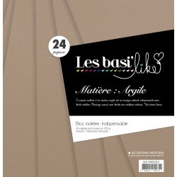 24 papiers teintés dans la masse - Havane - 250g/m2
