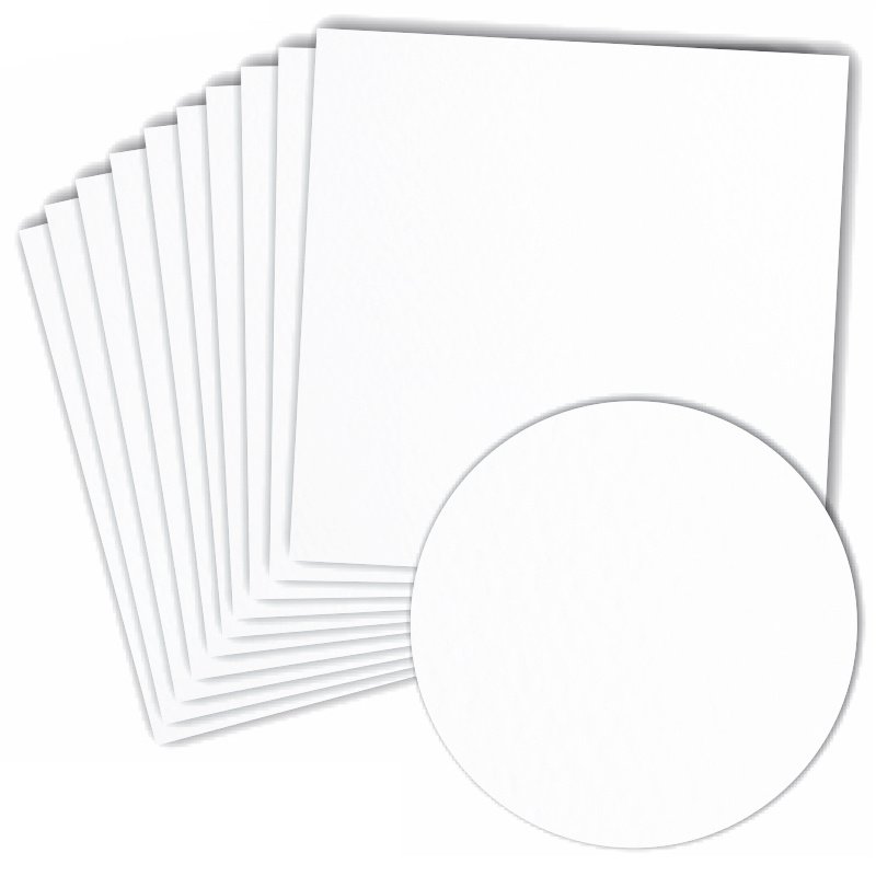 Juego de 100 papeles blancos - 250 g ideales para animadores